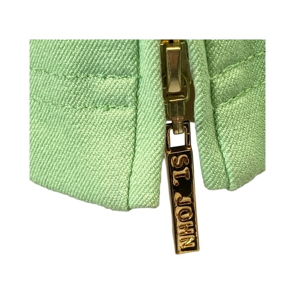 St. John Sport By Marie Gray Zip Front Green Jacket Size M - Picture 3 of 16